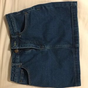 Short Jean Skirt